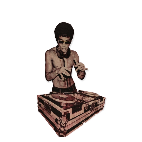 Bruce Lee Gung Fu Scratch Women's Red Muscle Tank by BNA78 - Picture 2 of 2